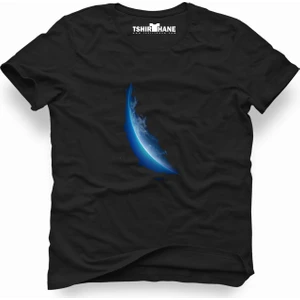 Nasa uzay Astronot  Dünya Ay Erkek T-Shirt