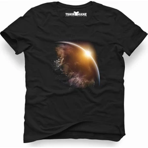 Nasa uzay Astronot  Dünya Ay Erkek T-Shirt