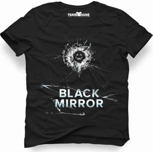 Black mirror cover Erkek T-Shirt