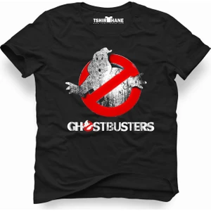 Ghostbusters logo black Erkek T-Shirt