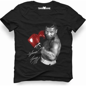 Mike tyson imza Erkek T-Shirt