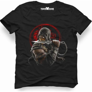 Mortal kombat scorpion fatality Erkek T-Shirt