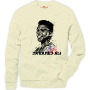 Muhammed ali brush Erkek Sweatshirt