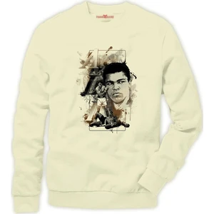 Muhammed ali knockout Erkek Sweatshirt