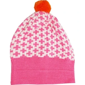 AJS-009 Pembe Desenli Çocuk Kışlık Bere