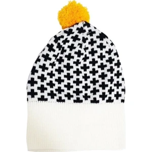 AJS-009 Beyaz Desenli Çocuk Kışlık Bere