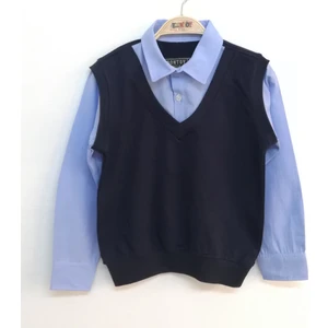 Erkek Çocuk Gömlek Yaka Okul Sweatshirt