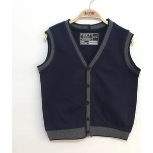 Erkek Çocuk Triko Düğmeli Okul Süveter