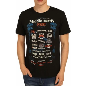 Bant Giyim - Lord Of The Rings Middle Earth Siyah Erkek T-Shirt