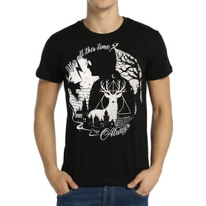 Bant Giyim - Harry Potter Always Siyah Erkek T-Shirt