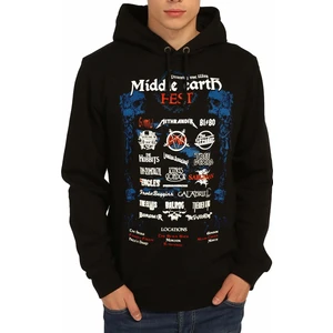 Bant Giyim - Lord Of The Rings Siyah Kapşonlu Erkek Sweatshirt