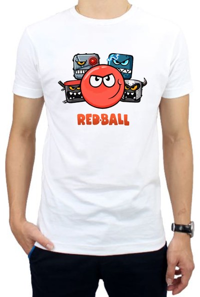 Fz Red Ball 4 Erkek Beyaz T-Shirt