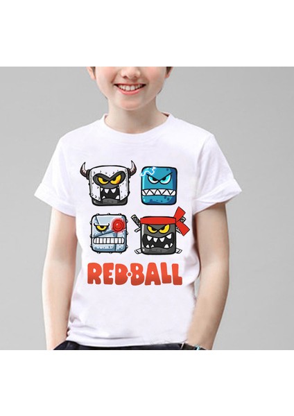 Redball Çocuk T-Shirt Beyaz Unisex