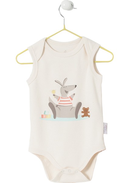 Bebek Organik Kolsuz Body 6-9 Ay