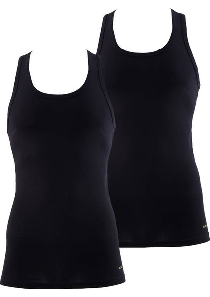 Tender Cotton 2'li Sporcu Siyah Atlet 9676