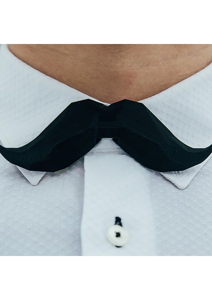 3D Moustache Bow Tie Ampül Tasarım Papyon