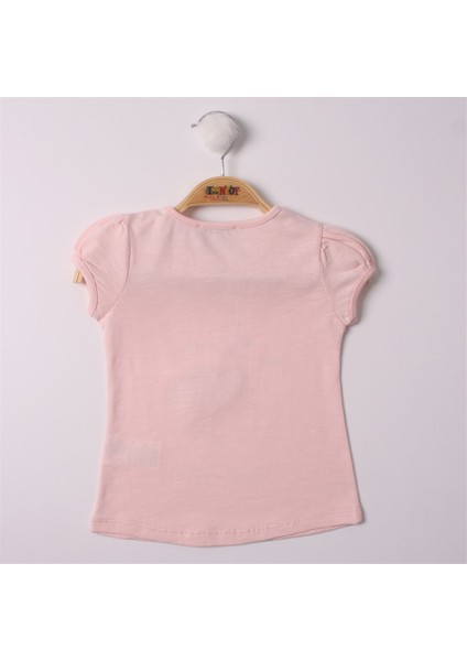 Kids Kız Bebek Filamingo Baskılı T-Shirt