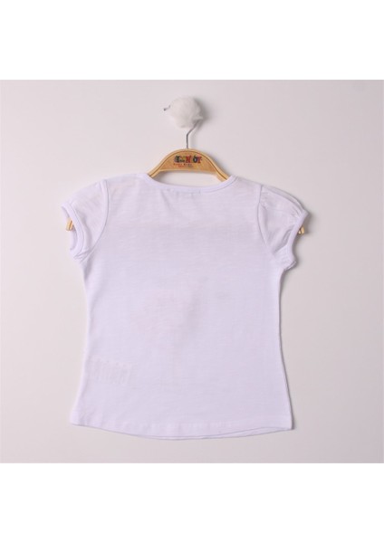 Kids Kız Bebek Filamingo Baskılı T-Shirt