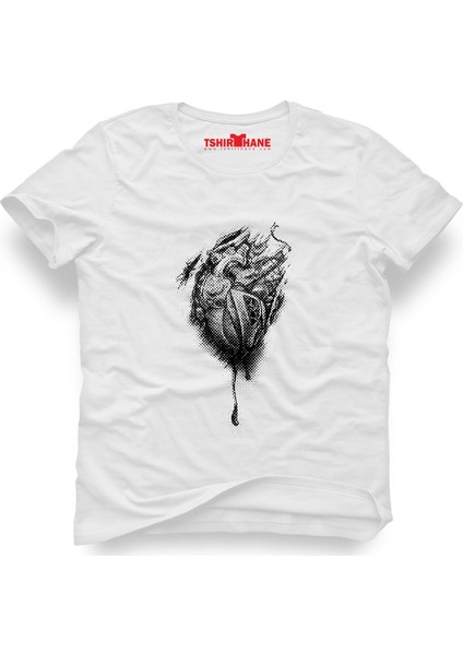Kalbim motorla çarpiyor Erkek T-Shirt