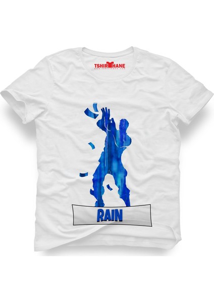 Fortnite Rain Dance Blue Erkek T-Shirt