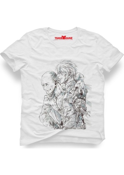 One Punch Man friends Erkek T-Shirt