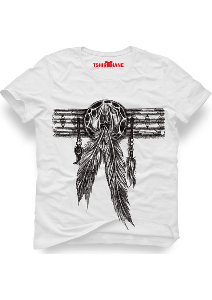 Dreamcatcher wolf tuy Erkek T-Shirt