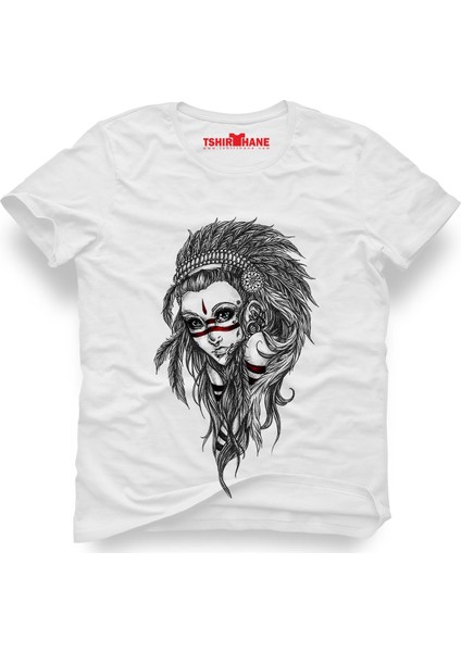 Kızılderili kız Erkek T-Shirt