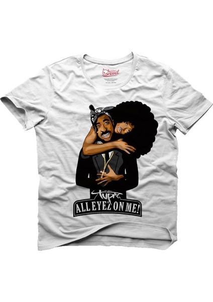 2pac All Eyez On Me Beyaz Erkek T-Shirt