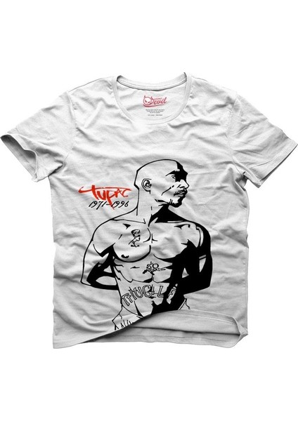 2Pac RIP Beyaz Erkek T-Shirt