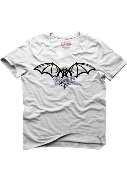 Aerosmith Vectorel Logo Beyaz Erkek T-Shirt