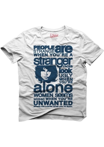 The Doors - Jim Morrison Beyaz Erkek T-Shirt