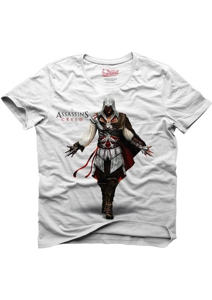 Assassins Creed II Beyaz Erkek T-Shirt