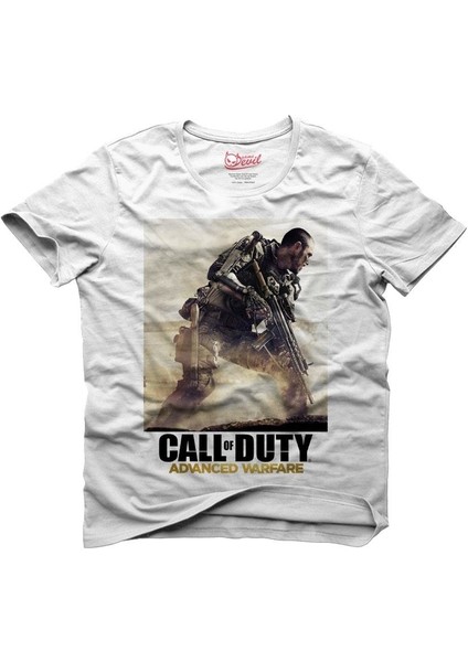 Call Of Duty Advanced Warfare Beyaz Erkek T-Shirt