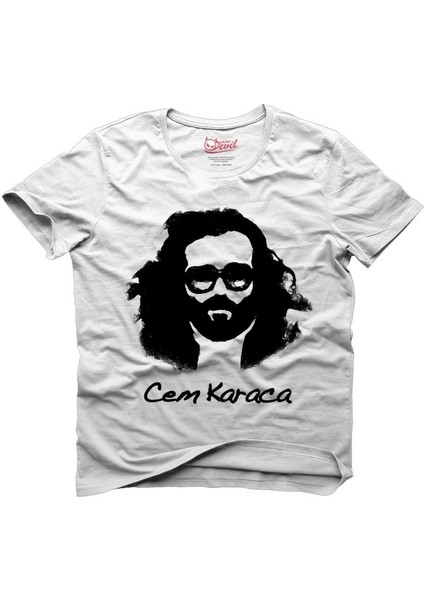 Cem Karaca Beyaz Erkek T-Shirt