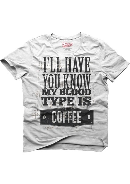 Coffee Beyaz Erkek T-Shirt