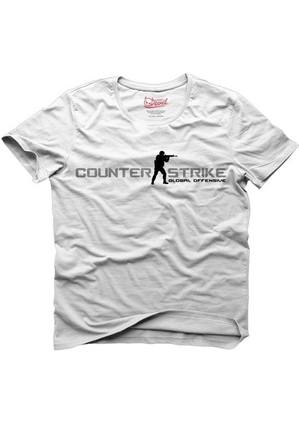 Counter Strike Global Offensive Beyaz Erkek T-Shirt