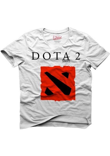Dota 2 Beyaz Erkek T-Shirt