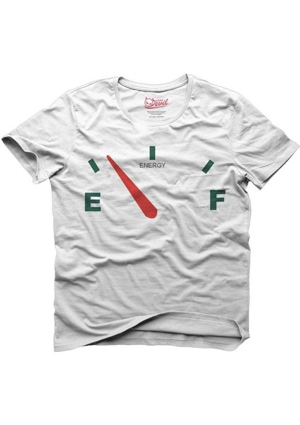Empty Energy Beyaz Erkek T-Shirt