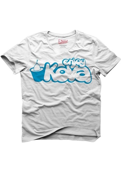 Enjoy Kova Beyaz Erkek T-Shirt