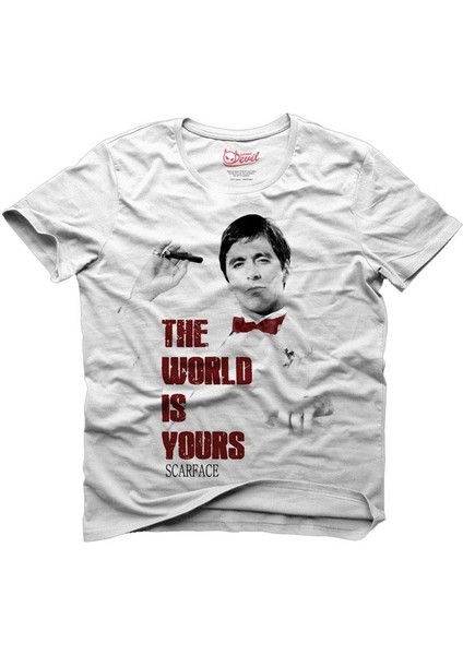 Scarface Beyaz Erkek T-Shirt