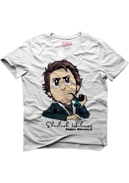 Sherlock Holmes Robert Downey Jr Fun! Erkek T-Shirt