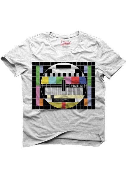 Sinyal Yok - No Signal Beyaz Erkek T-Shirt