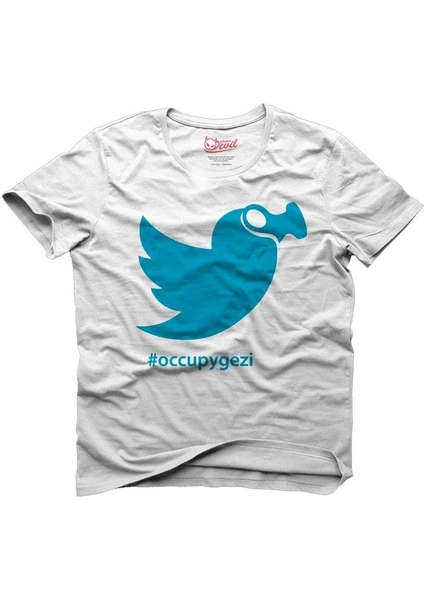 Twitter Occupy Gezi Beyaz Erkek T-Shirt