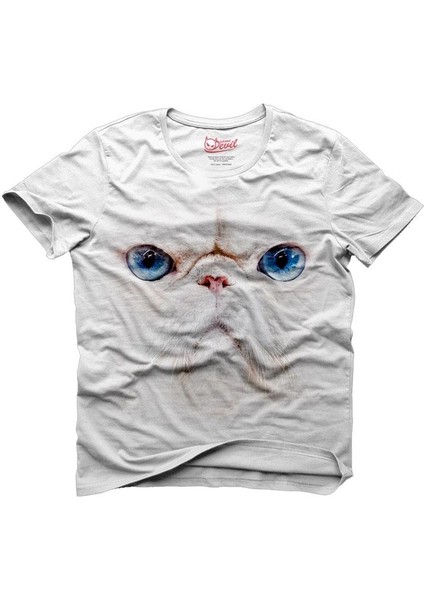 White Cat Beyaz Erkek T-Shirt