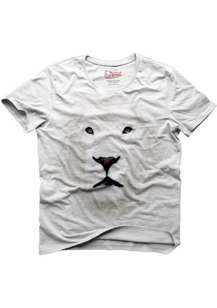 White Lion Beyaz Erkek T-Shirt