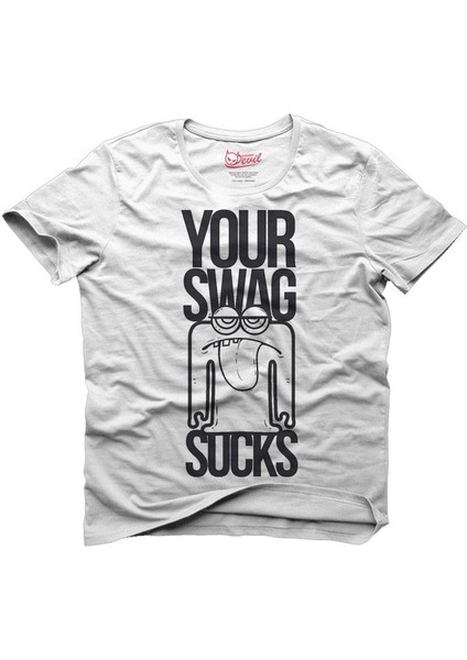 Your Swag Sucks Beyaz Erkek T-Shirt