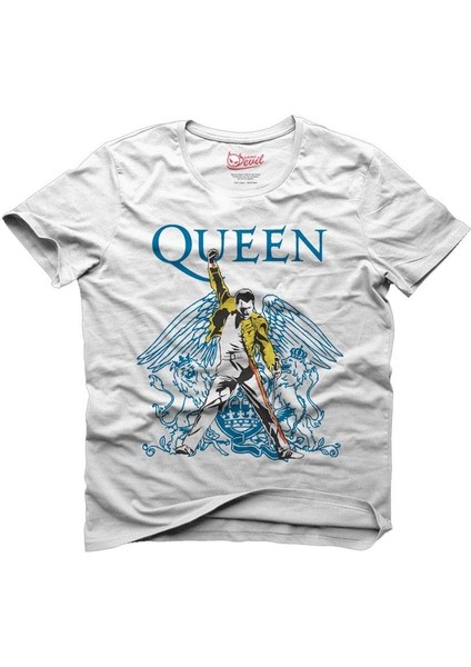 Queen Freddie Mercury Beyaz Erkek T-Shirt