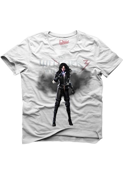 The Witcher 3 The Wild Hunt Yennefer of Vengerberg Beyaz Erkek T-Shirt