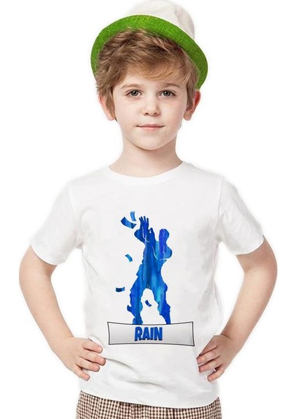 Fortnite Rain Dance Blue Erkek Çocuk T-Shirt