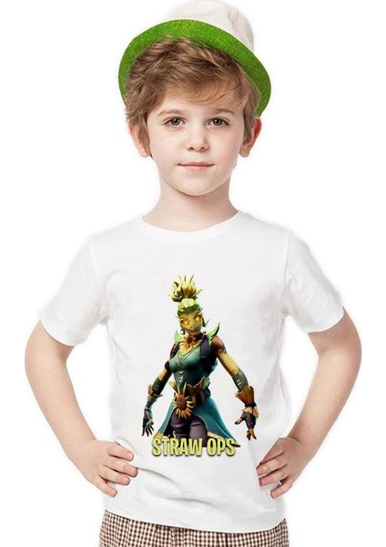 Fortnite Straw Ops Erkek Çocuk T-Shirt